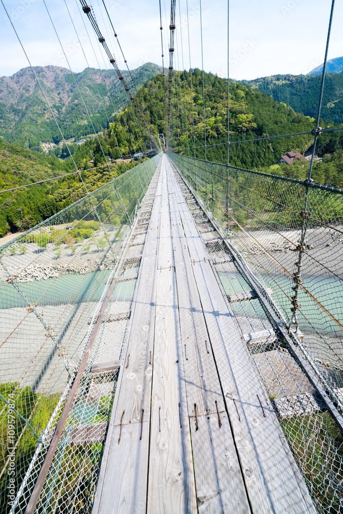 Japan's best Tanize suspension bridge,nara,japan