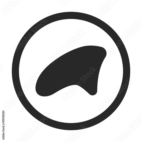 Pet silicone caps for the claws sign simple icon on background