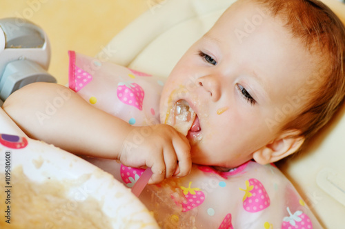 eating baby girl