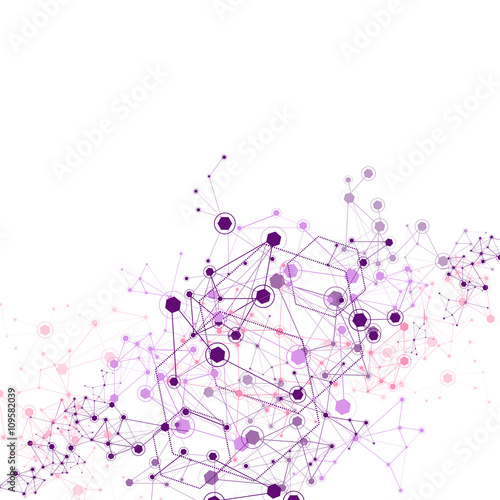 Global Network On White Background - Vector Illustration, Graphic Design Useful For Your Design