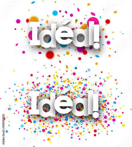 Perfect paper banners set.