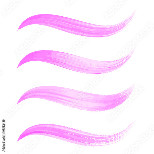 Vector watercolor brush strokes