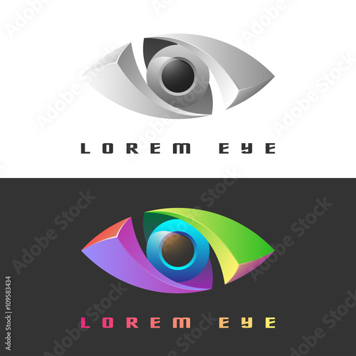 Color creative eye icon