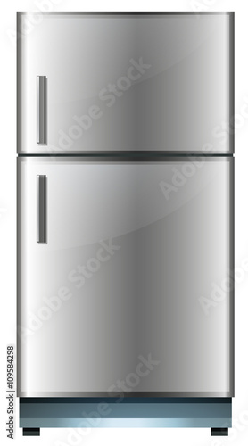 Refrigerator with two doors