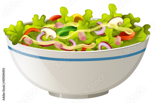 Bowl of green salad