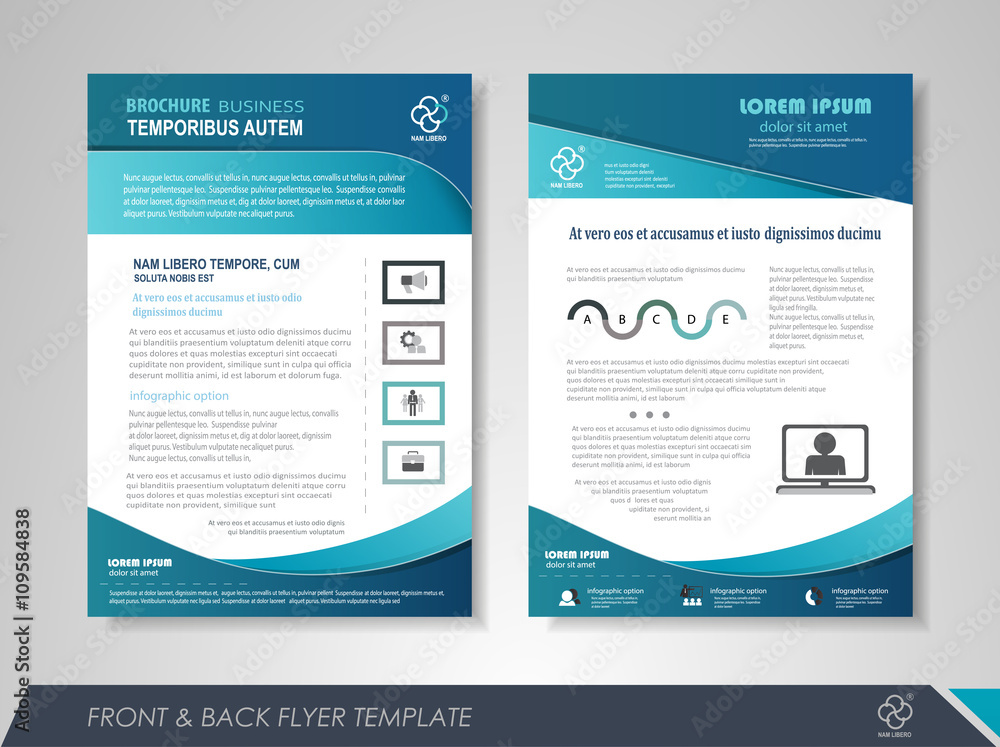 Naklejka premium Business poster template