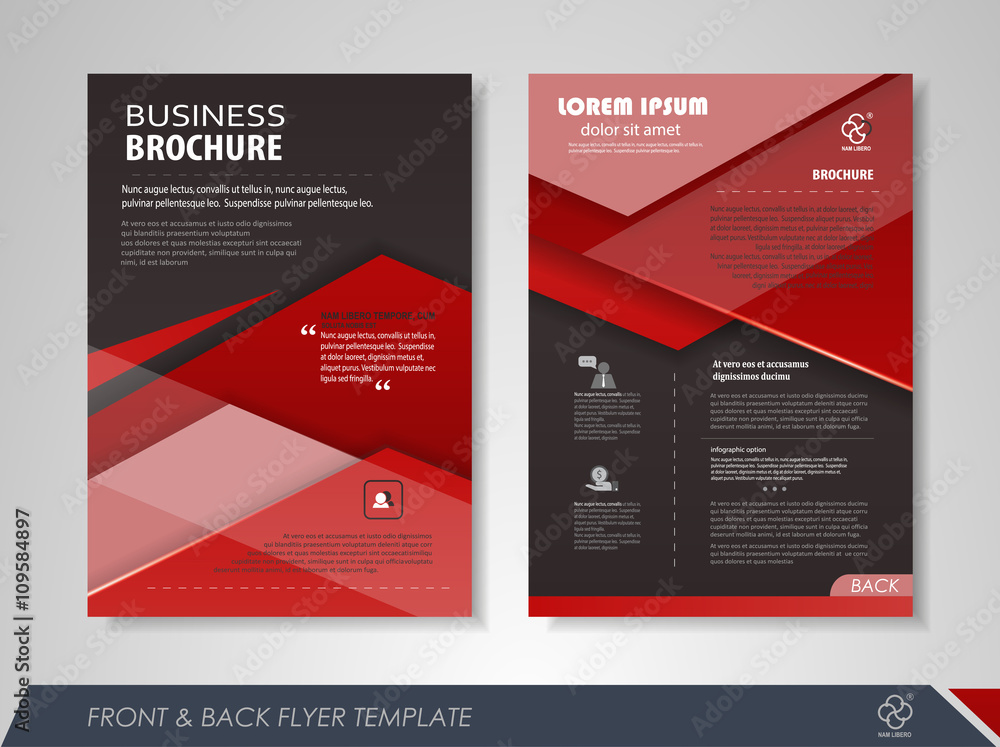 Corporate brochure red