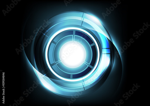 Abstract Futuristic Technology Background, vector