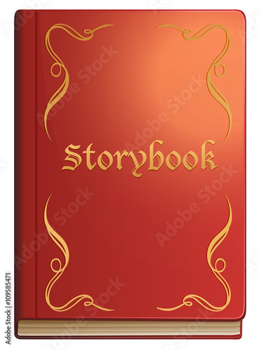 Storybook with red covers