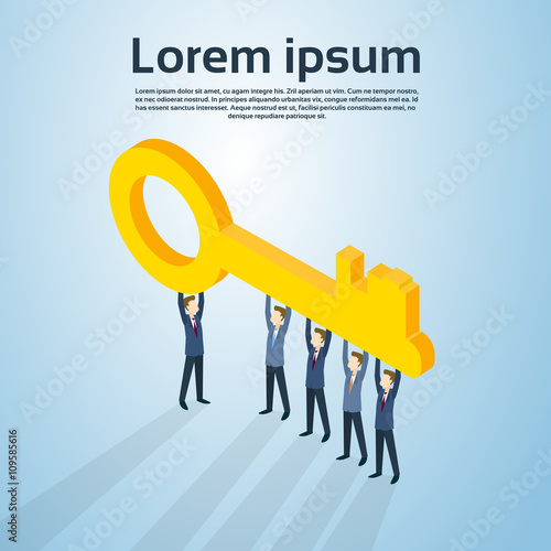Business People Group Hold Key