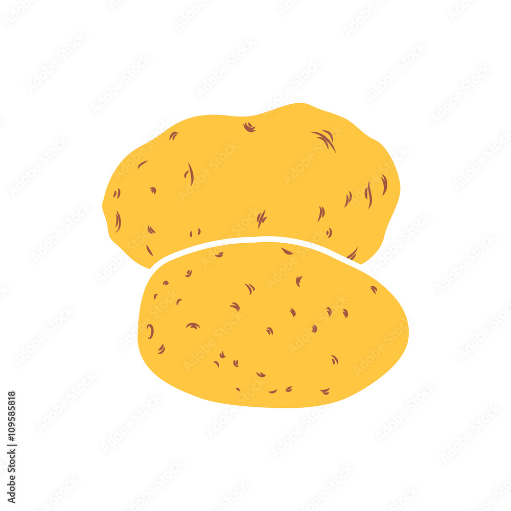 Potatoes icon, simple style Potatoes icon, simple style