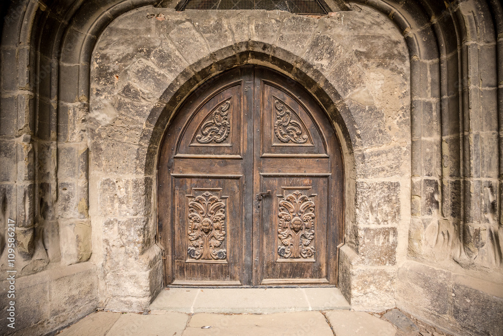 Church or castle door