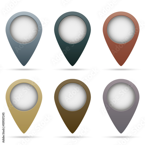 Free Download Colored icons for location maps - GFXLoad