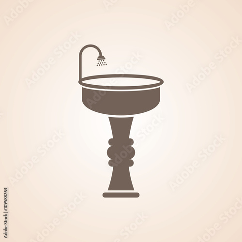 Icon Of Wash Basin.