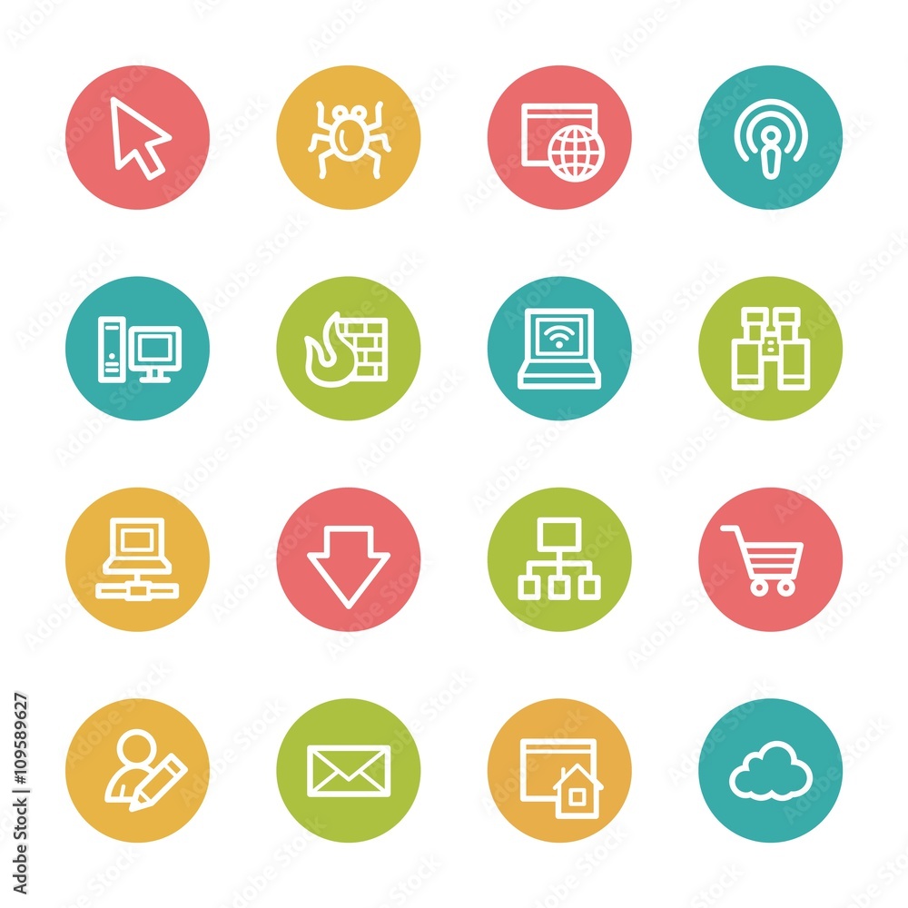 Internet web icons set Internet web icons set