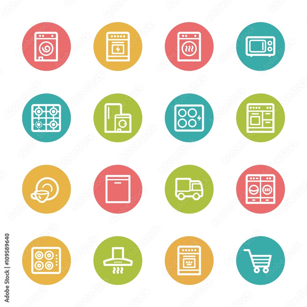 Kitchen Appliances Web Icons Kitchen Appliances Web Icons