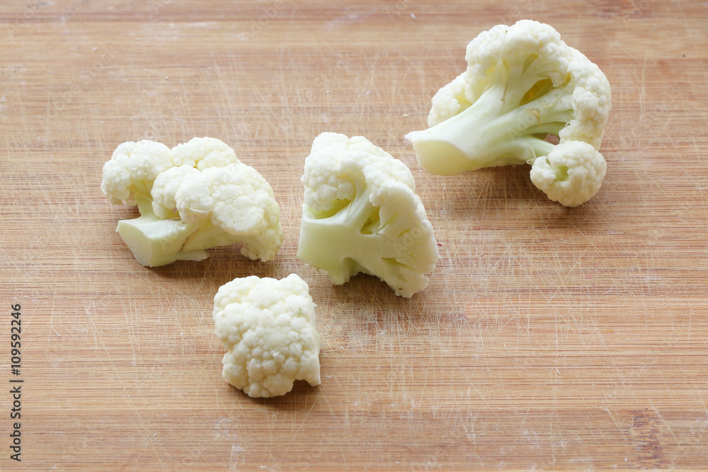 Cauliflower cut sliced chopped Cauliflower cut sliced chopped