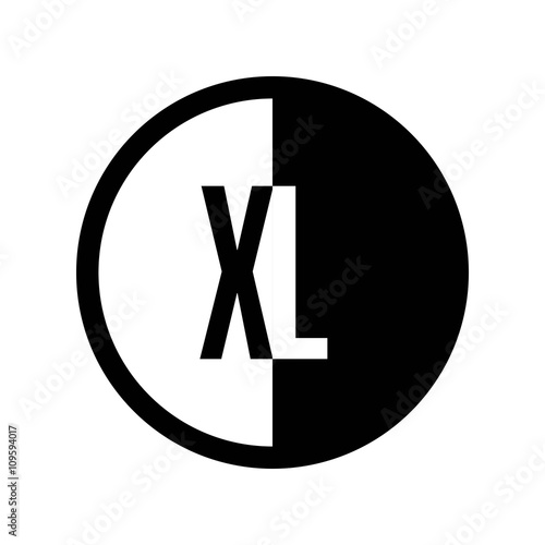 INITIAL CIRCLE HALF LOGO XL