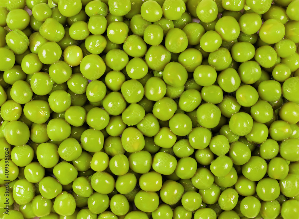 Beans of green peas Beans of green peas