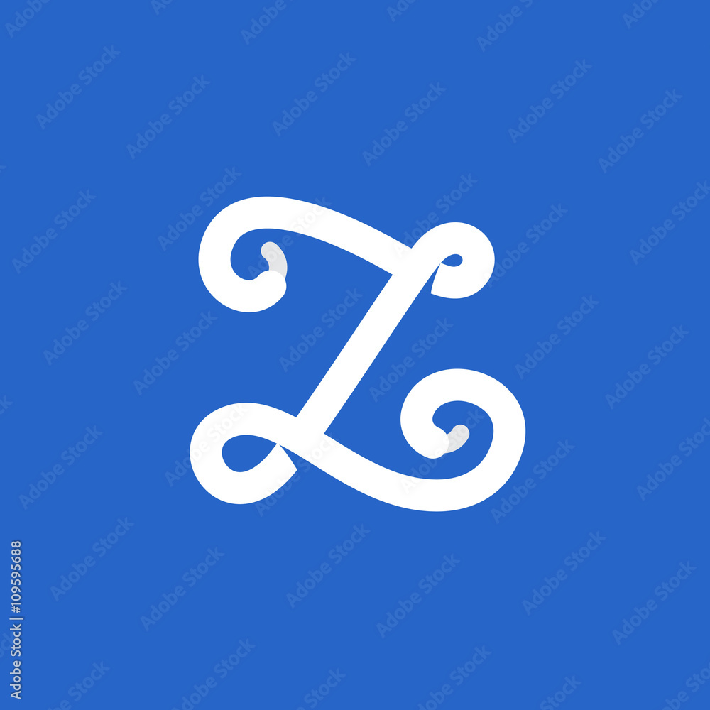 Z letter logo formed by shoe lace. Z letter logo formed by shoe lace.