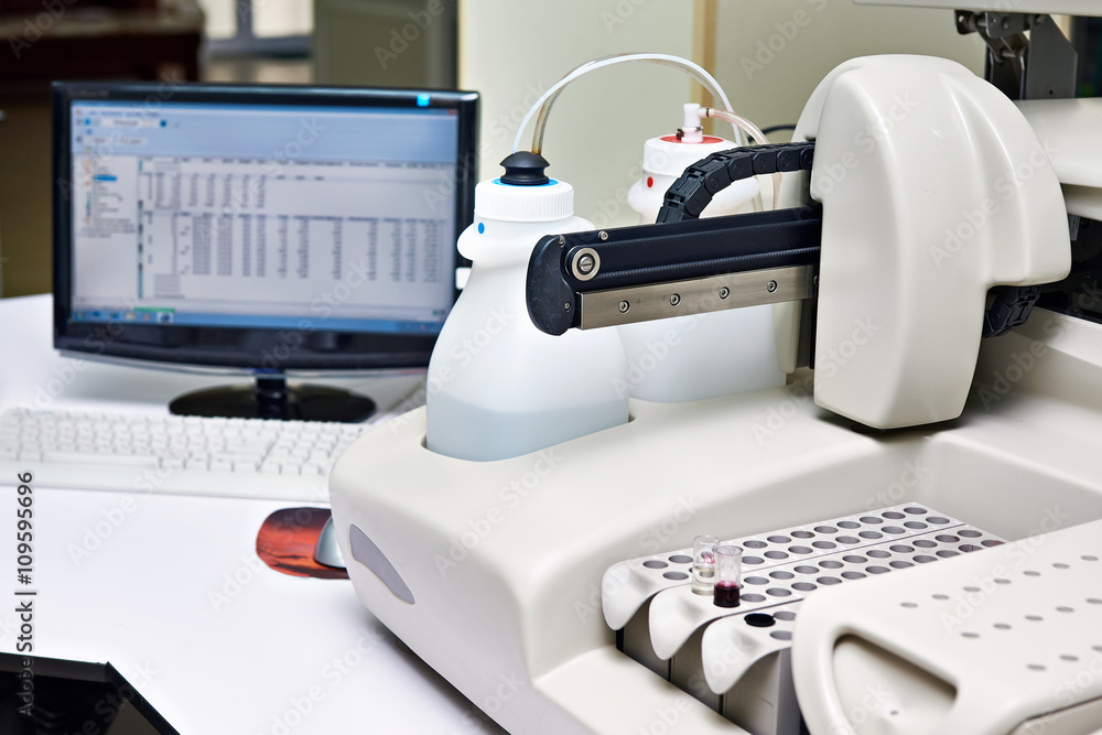 Biochemical analyzer in laboratory Biochemical analyzer in laboratory