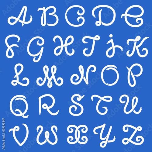 Shoe lace alphabet letters