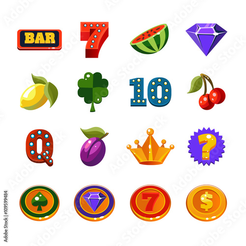 Fruit Machine Icons Collection