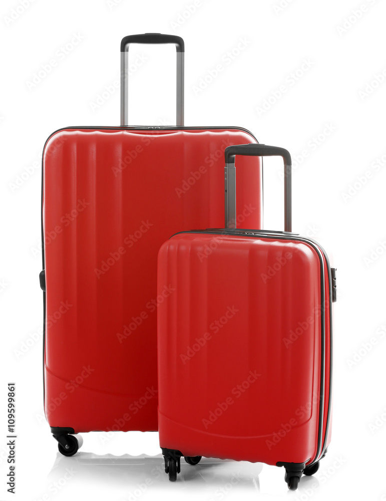 Suitcases isolated on white Suitcases isolated on white