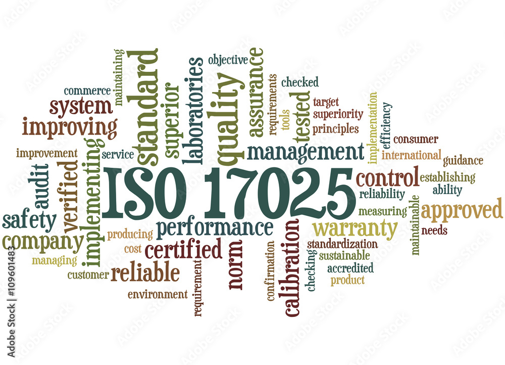 ISO 17025, word cloud concept 5