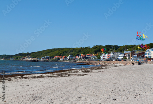 Swedish side of Baltic Sea with sandy beach