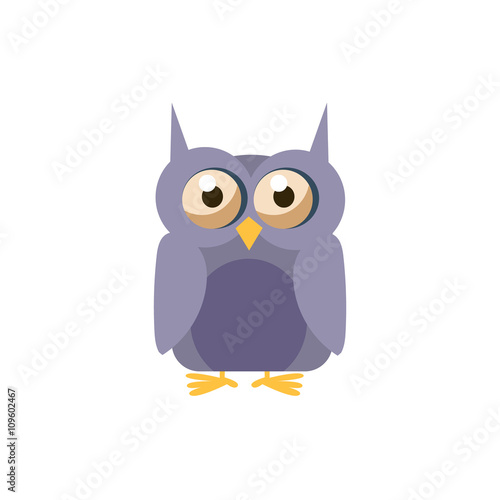 Owl Simplified Cute Illustration
