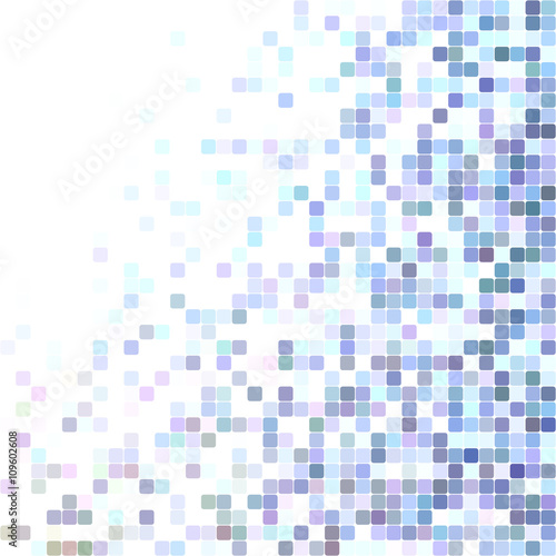Light blue square mosaic background design