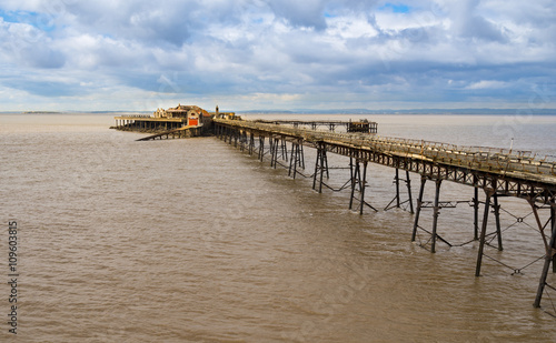 Derelict Birbeck Pier at Weston-super-mare photo