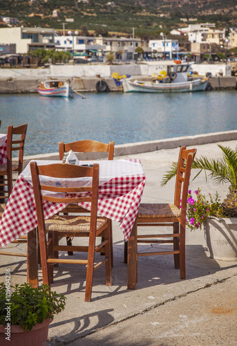 Seaside restaurant Crete