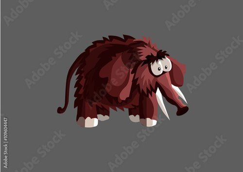 Cartoon cute mammoth