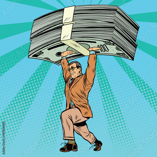 financial success, businessman and money