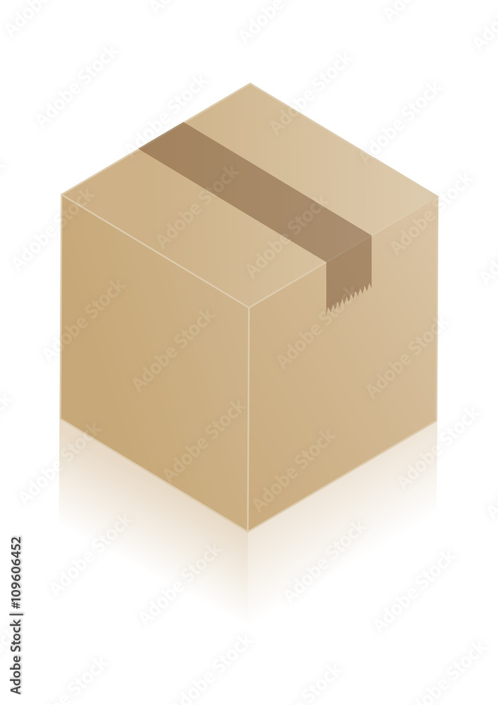 carton d' emballage_vecteur