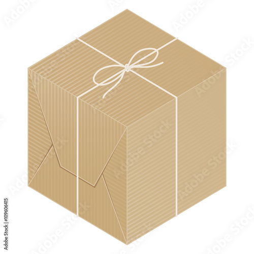 paquet emballé _emballage en papier kraft 