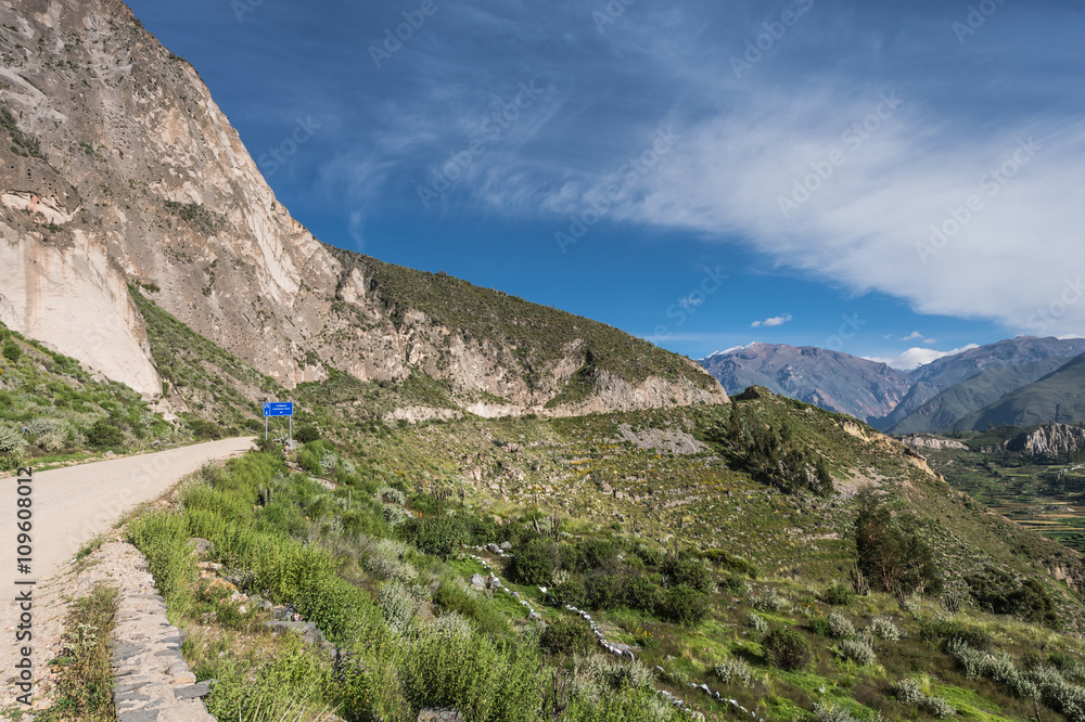 Beautiful Natural view from The Colca Canyon, the deepest canyon Beautiful Natural view from The Colca Canyon, the deepest canyon