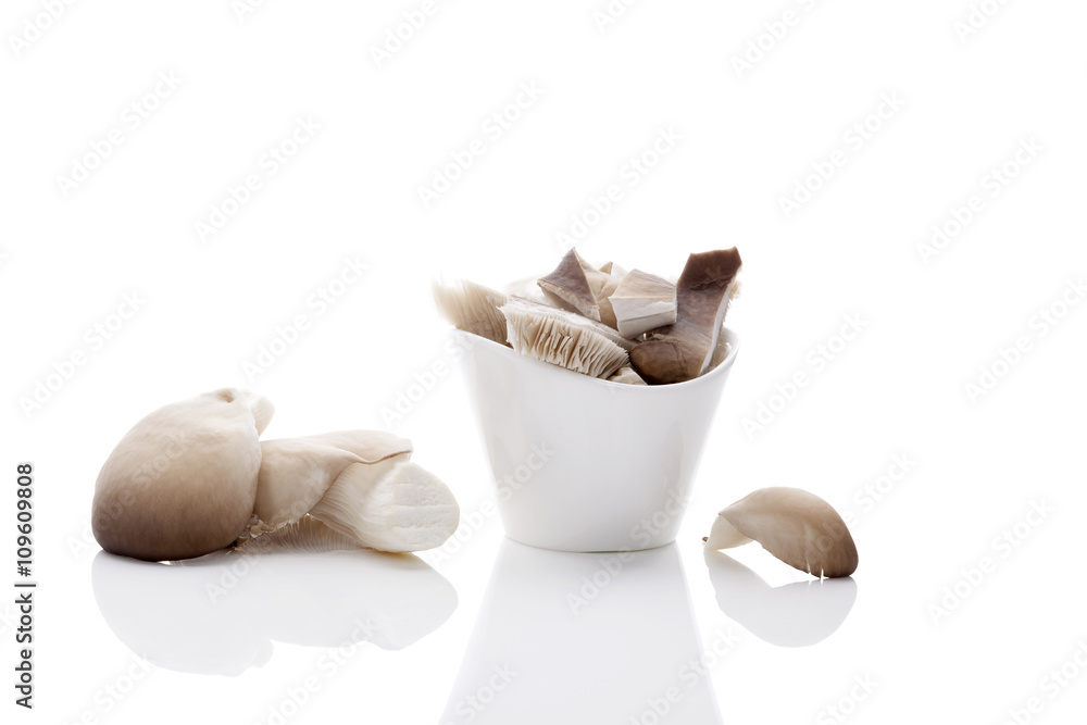 Fresh oyster mushrooms. Fresh oyster mushrooms.
