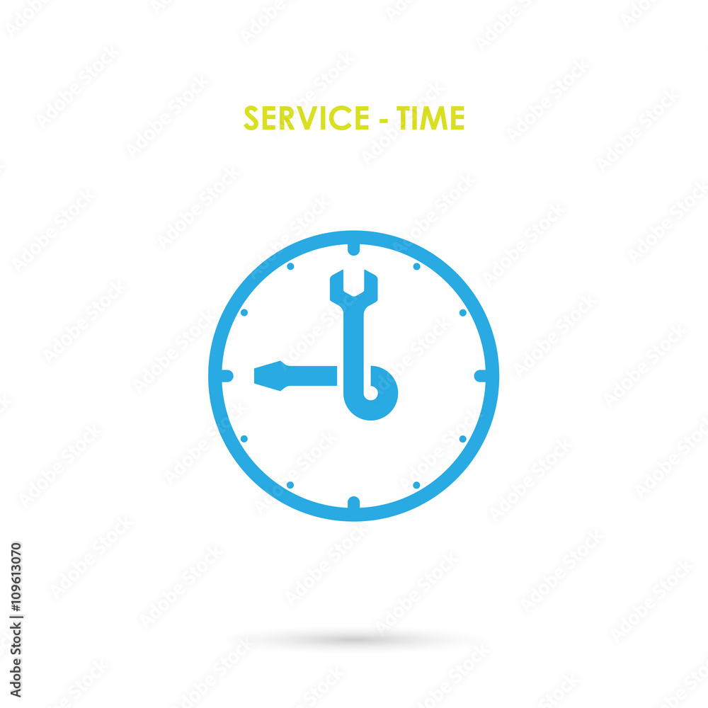 Maintenance and repair Time.Repair logo elements design. Maintenance and repair Time.Repair logo elements design.