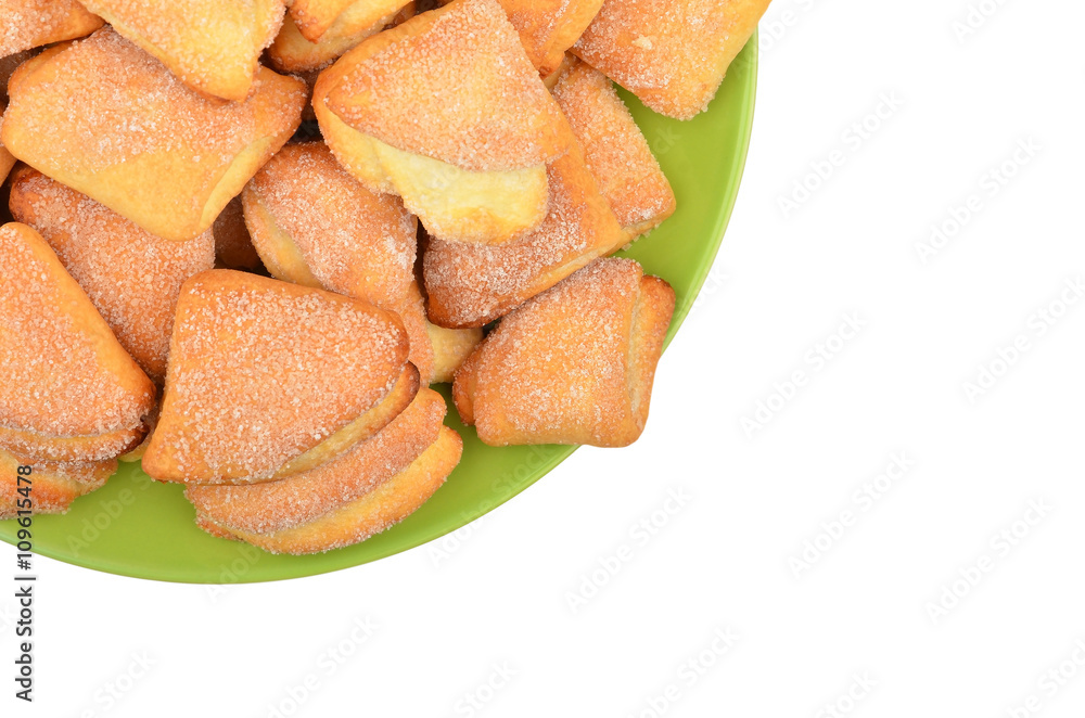 Homemade cookie on plate Homemade cookie on plate