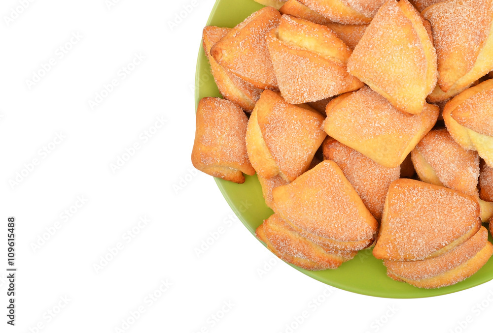 Homemade cookie on plate Homemade cookie on plate