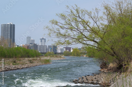 豊平川と札幌市