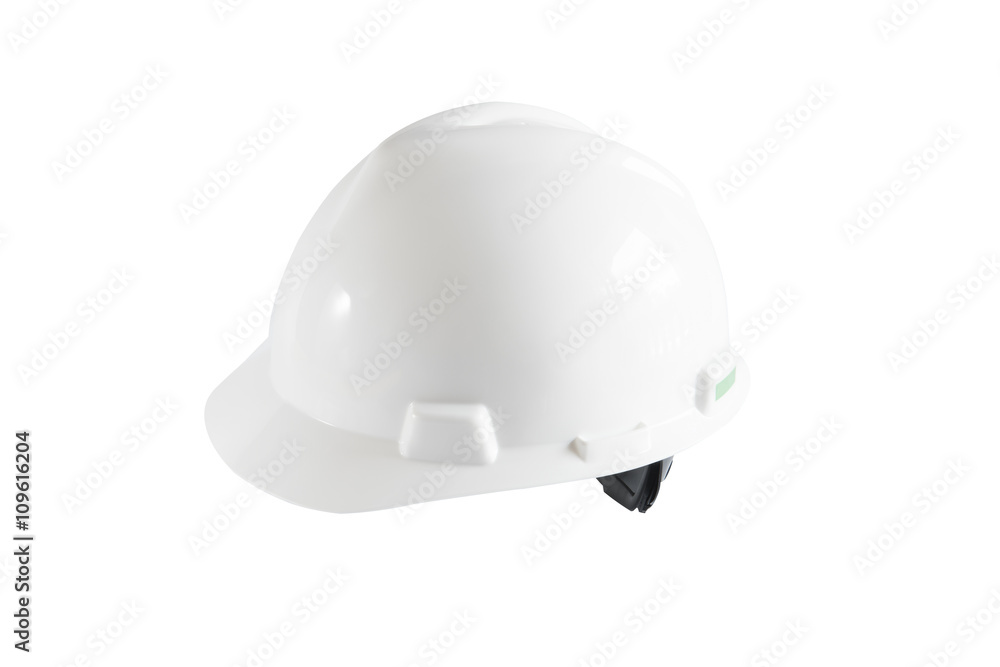 Plastic safety helmet on white background Plastic safety helmet on white background