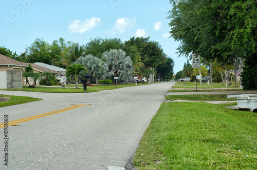 Wallpaper Mural Residential side street in  Bonita Shores Florida Torontodigital.ca