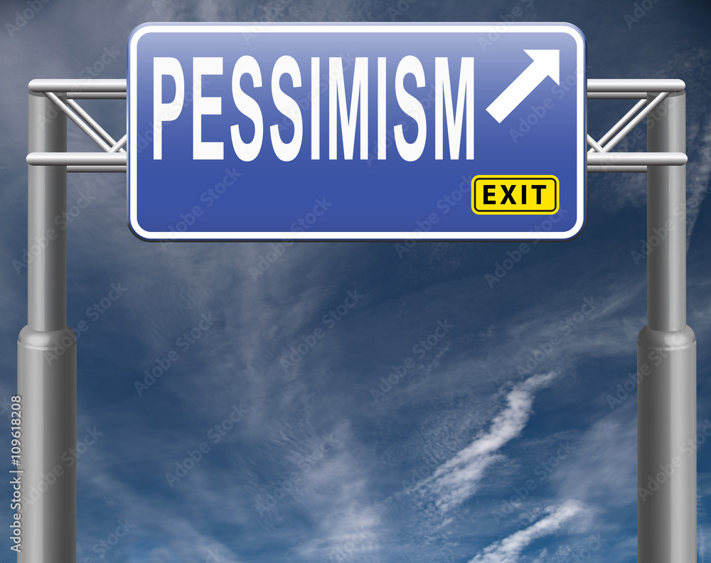 Obraz premium pessimism and negative thinking