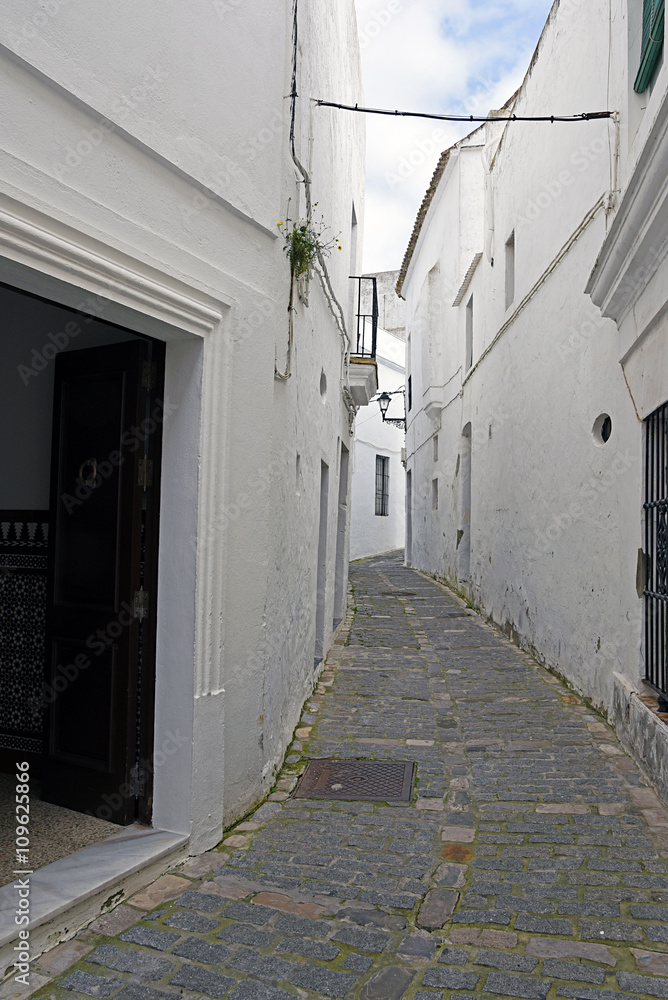 street in the neighborhood of the Jewry of Vejer de la Frontera, Cadiz