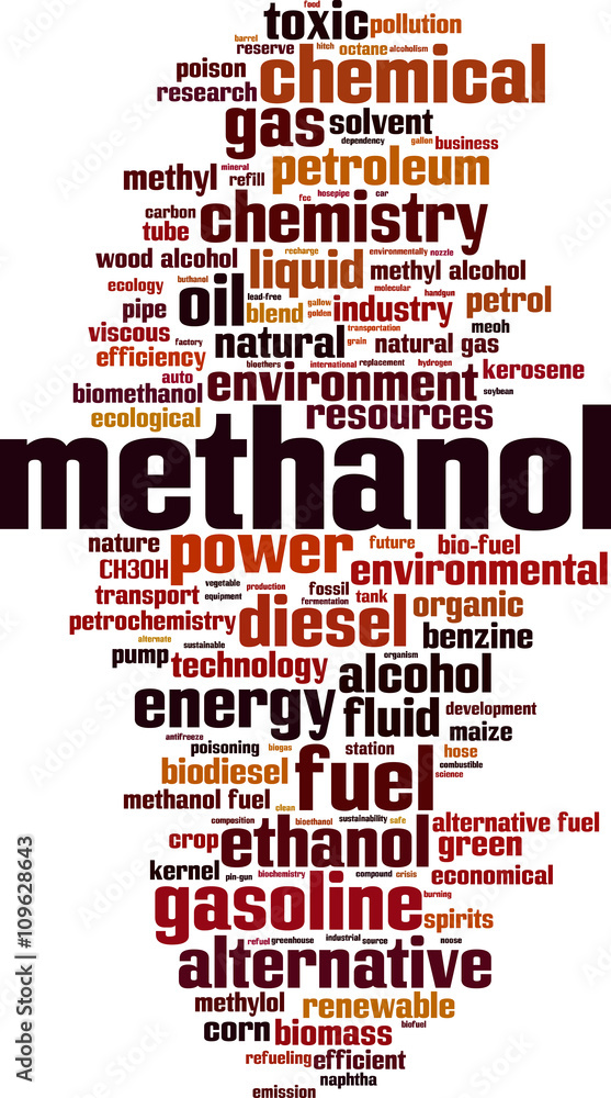 Methanol word cloud concept. Vector illustration Methanol word cloud concept. Vector illustration