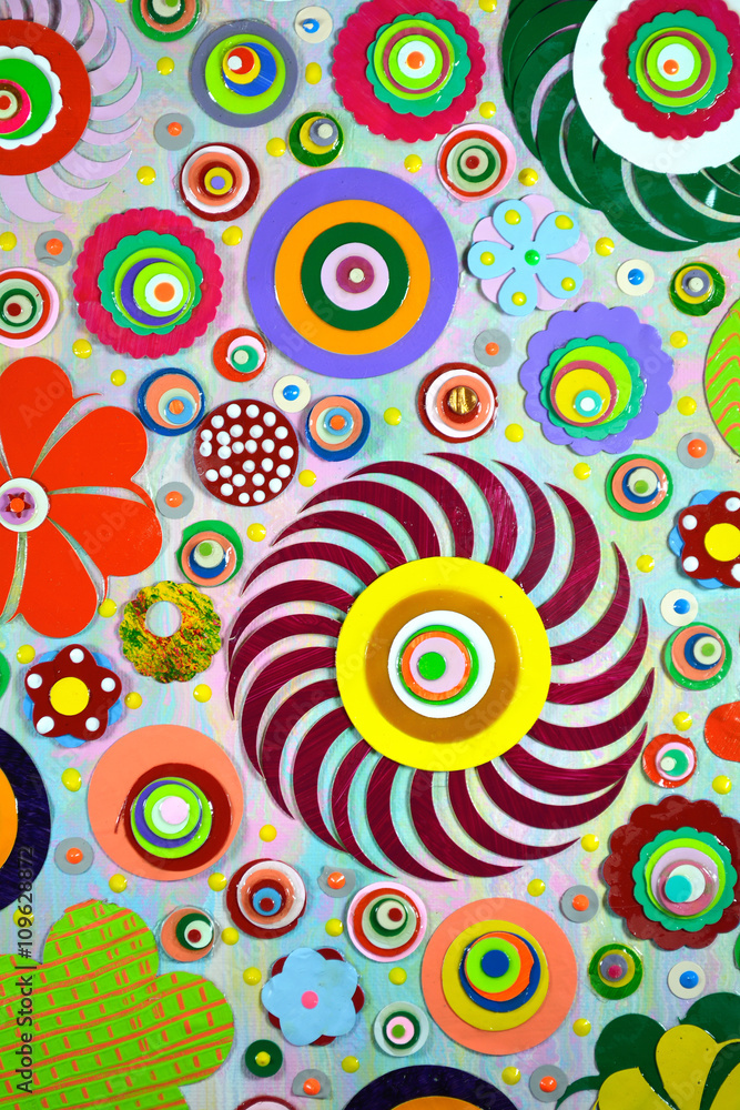 Fototapeta premium Bouquet background with various spring and summer flowers, roses. Abstract wedding or valentines collection. Flowers and beautiful petals. 3d painting printing. Environment poster.